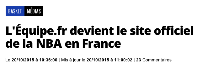 Peur sur la fanbase française de la NBA