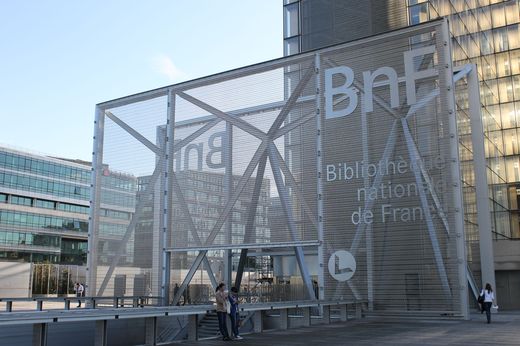 Les étudiants à la BNF